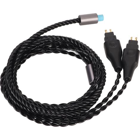 Dreifach versilbertes Audiokabel für Sennheiser HD650, HD660S, HD600 und HD580 – Schwarze Version (1/5)