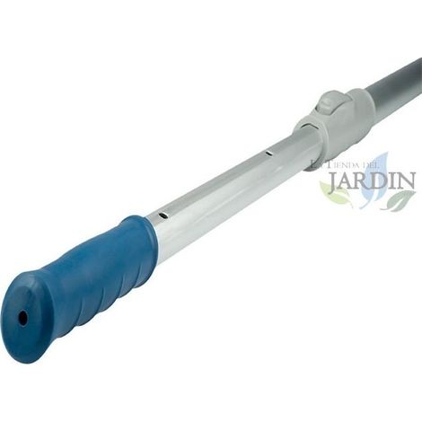 Mango Telescopico de Aluminio para Piscina 1,8+1,8 m  Compatible con Recogehojas, Limpiafondos y Cepillos  Fijacion Palomillas