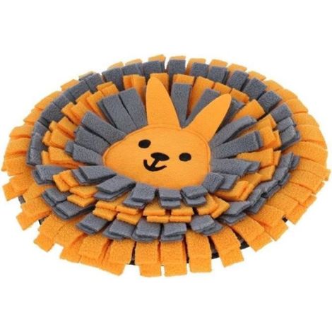 Tapis a renifler pour lapins - KERBL - Ø25 cm - Prise ludique - Antidérapant (1/3)