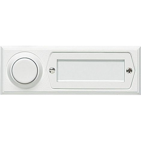 Tasto per campanello 1 parte Grothe 51013 Bianco 12 V/1,5 A