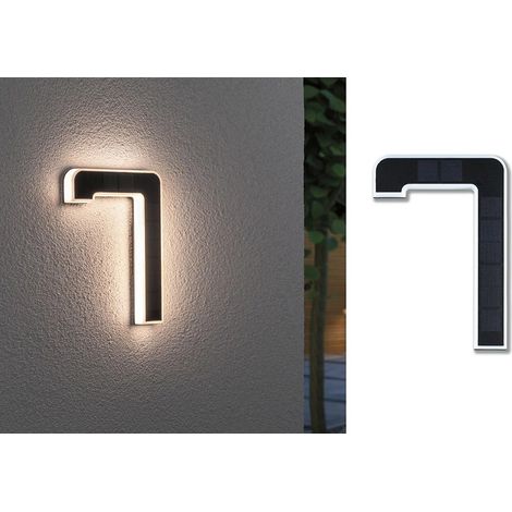 Paulmann Nummer Leuchte 7 Wandleuchte Schwarz