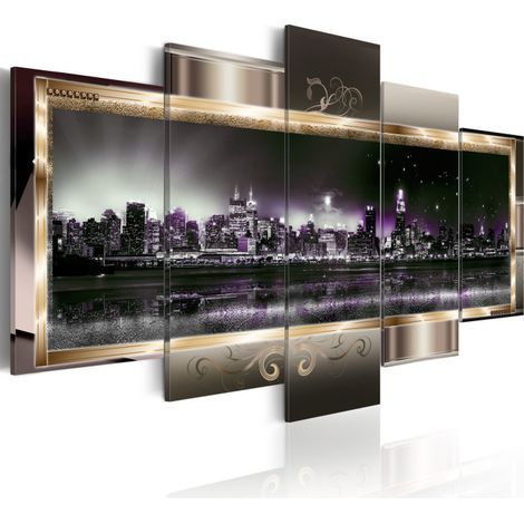 Tableau Imprimé "New York : Starry Night" 50 x 100 cm (1/2)