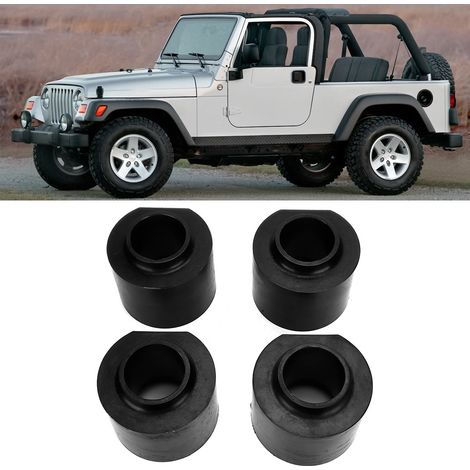 Kit levage 4 pièces 7,6cm avant/arrière pour Jeep Wrangler/Grand Cherokee, surélévation 3 pouces, suspension 4x4, rehausseur compatible. (1/5)