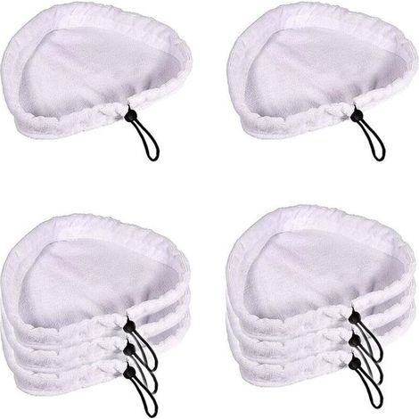 Balai Vapeur 8 Pièces Lingette Microfibre Microfibre Pads de Nettoyage Vapeur Pièces de Rechange de Vadrouilles Lavables (1/4)