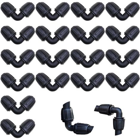 Tuyau d'irrigation goutte, 18 pièces accessoires d'irrigation goutte 1/2pouces, connecteurs tuyau d'irrigation en forme V, système d'arrosage goutte