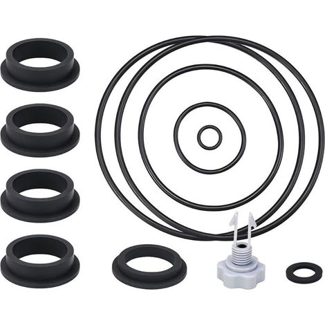 Kit de joints de rechange pour pompe à filtre à sable Intex 25013, comprenant une soupape de ventilation et un joint d'étanchéité, ainsi que des pièces détachées pour système de filtration de piscine. (1/4)