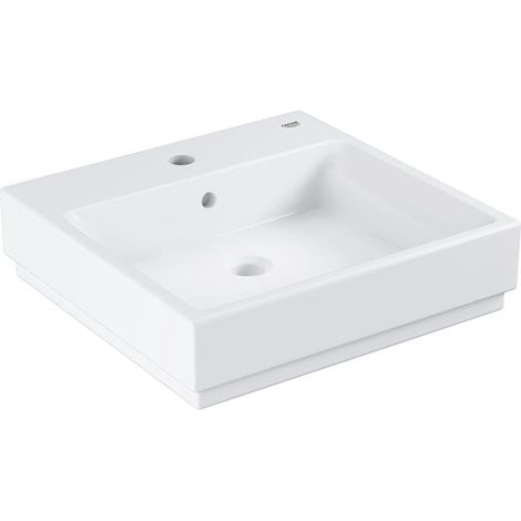 Grohe Cube Keramik Aufsatzwaschtisch 500mm, PureGuard, Alpinweiß (1/5)