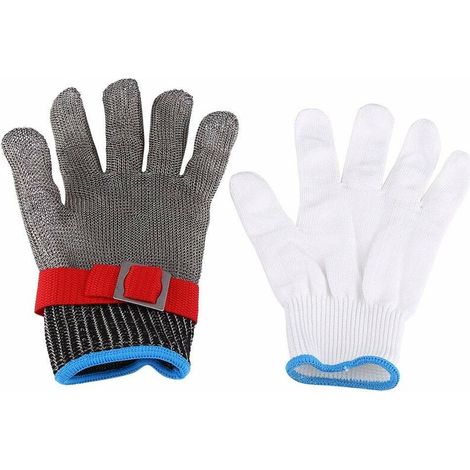 SS304 Edelstahl-Metzgerhandschuh, schnittfest - Crezuo