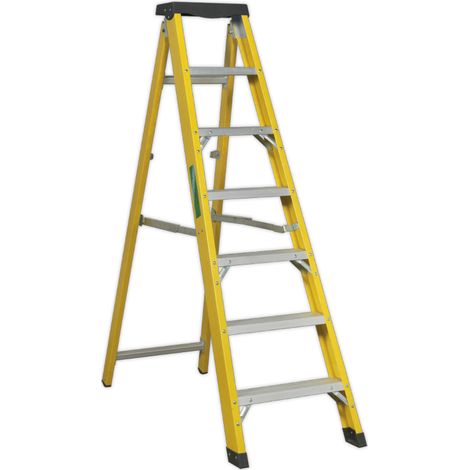 Sealey Fibreglass Step Ladder 6-Tread - EN 131 FSL7