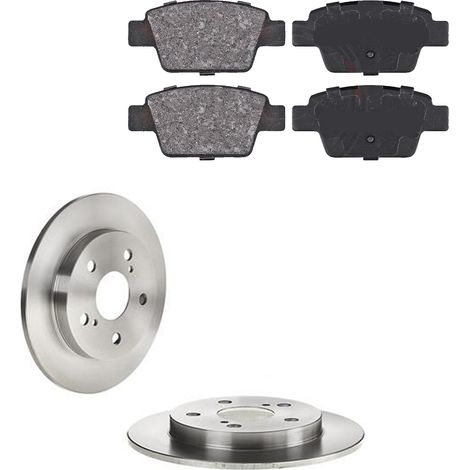 KIT FRENI POSTERIORI compatibile con LANCIA DELTA III (844) - DISCHI + PASTIGLIE OEM: FDB1469, FDB4829 / 15049 , 15952 /SOSTITUZIONE DIRETTA/BASSA POLVERE/SILENZIOSO