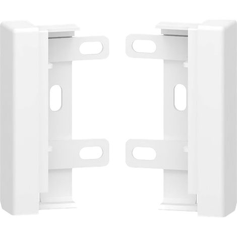 GGK – Lot de 2 embouts de finition blancs pour plinthe électrique 4D 20 x 80 – Finition soignée – Protection contre la poussière – Revêtement glossy facile à nettoyer