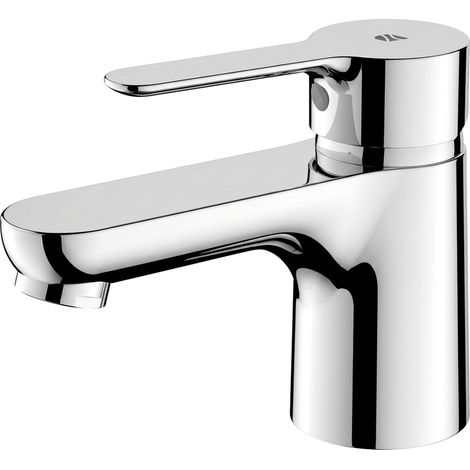 BERNSTEIN - Miscelatore lavabo di design in ottone cromato, getto delicato e risparmio idrico - Misura S: 5x10x14cm (LxAxP) - TIM	S