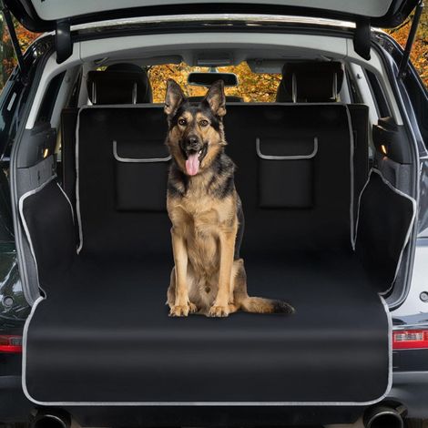 Kofferraumschutz Hund Wasserdicht Standard Schwarz Graue Kante (1/5)