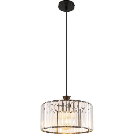Globo - suspension - JORDANA - noir - verre - Ø 31cm - E27 - (1/5)