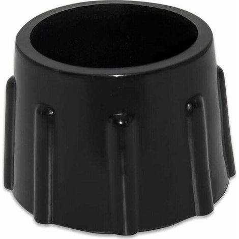 Set with 4 rutschfesten Gleitern aus synthetischem Gummi für roundde Möbel, Durchmesser 35 mm (3.5 cm), schwarz. (1/5)