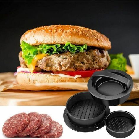Moule Steak Haché 4 Formats de Steaks Presse Steak Haché Presse Hamburger Burger Press Presse Burger 50 papiers à hamburger (1/4)