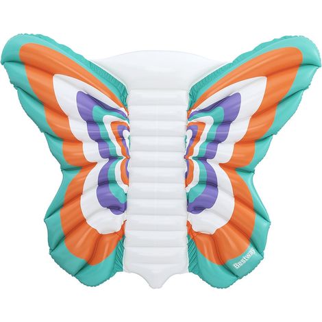TRADE SHOP - Materassino Gonfiabile Boho Butterfly Mare Piscina Forma Farfalla 193x176cm Estate 43963 -