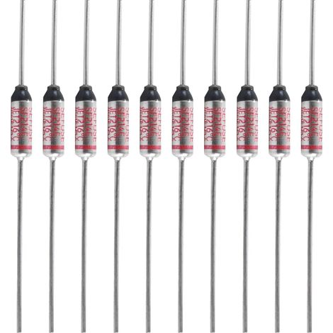 Fusibles thermiques organiques SF214E 10A 250V 216 degrés Celsius (paquet de 10) (1/5)
