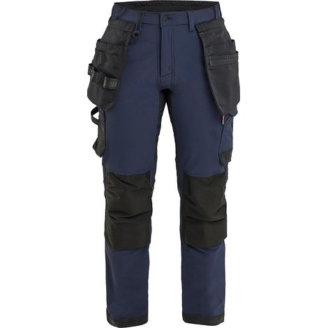 Pantalon de travail stretch 4D femme 7121 - Marine foncé/Noir 4XL - FR(56) - SE(C54) - Standards