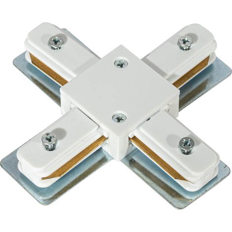 QAZQA X-Verbinder für 1-Phasen-Schiene weiß - Iconic