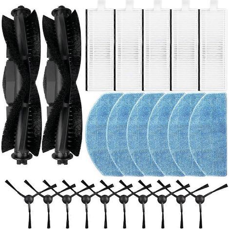 Filtre pour aspirateur brosse pour aspirateur Filtre de brosse pour aspirateur filtre de L6 Pro pour 3 Robot Aspirateur Main Side Brosse HEPA Filtre Serpillière Cloth pièce détachée (1/5)