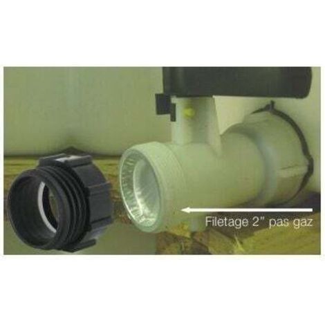 Adattatore IBC da 2" filettatura fine a filettatura grossa S60 x 6, adattatore per serbatoio IBC da 2" filettatura interna a filettatura esterna S60 x 6 (60 mm) accessorio per serbatoio d'acqua IBC (1/4)