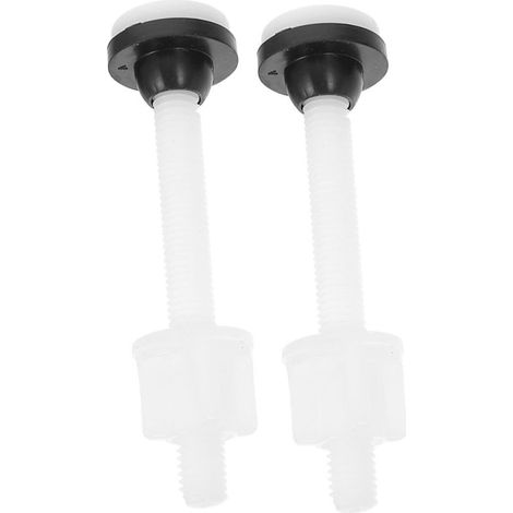 Set di 2 viti di fissaggio per cassetta di scarico WC separata, bulloni di ricambio impermeabili per sedile WC di vecchie cassette, installazione facile e affidabile (1/5)