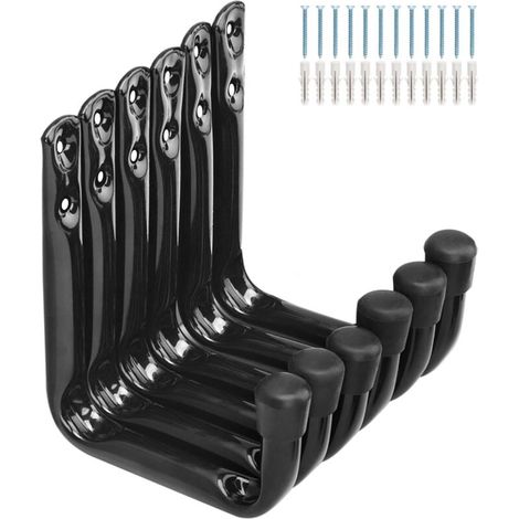 Lot de 6 crochets de garage pour suspendre des objets résistants, crochets de rangement pour chaise, supports de suspension de garage, crochets muraux pour échelle, vélo, tuyau, jardin