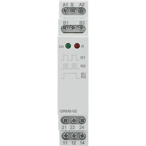GRM8-02 Relais d'impulsion électronique Mémoire de verrouillage AC 230 V (1/5)