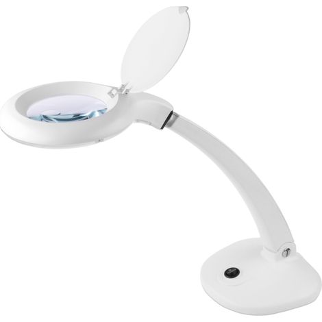 Lampe d'atelier avec loupe cosmétique 30x LED 3+12 dpi 6W 6500K Rebel (1/3)