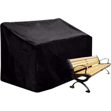 Housse de protection imperméable pour salon de jardin, 65 x 65 x 80/120 cm, noire, pour table de jardin, salon de jardin rectangulaire (1/4)