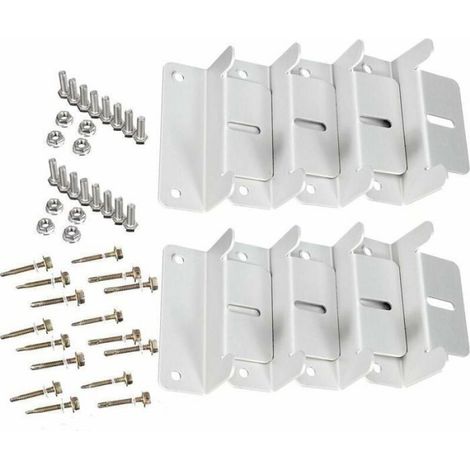 Fixations Z panneau solaire – 8 supports, toit caravane bateau maison Label (1/5)
