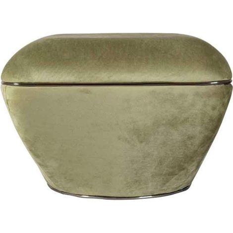 Tabouret Design "Contessa" 60cm Vert & Gris (1/5)