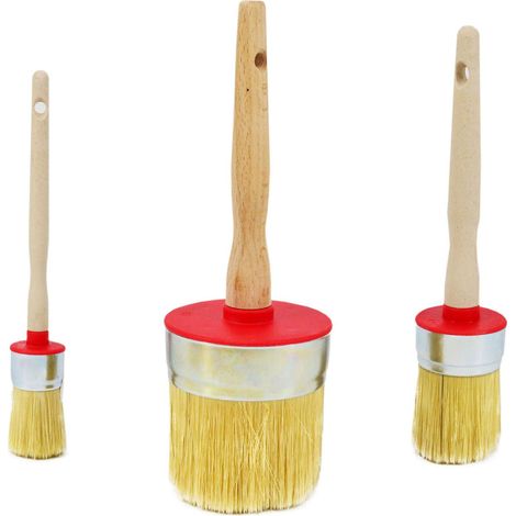 Runder Pinsel awtools Holzverbund synthetische Fasern