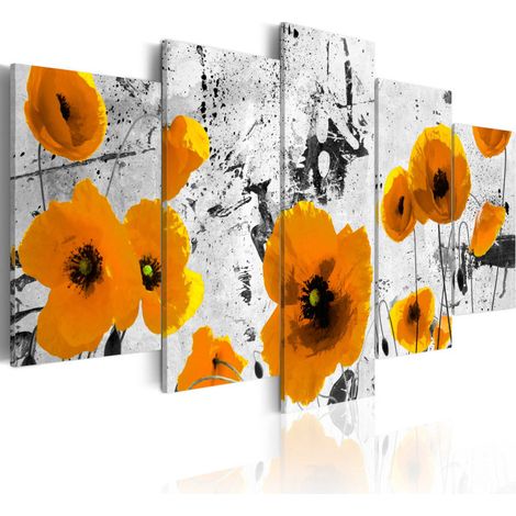 Tableau Imprimé "Poppies in the Royal Color" 50 x 100 cm