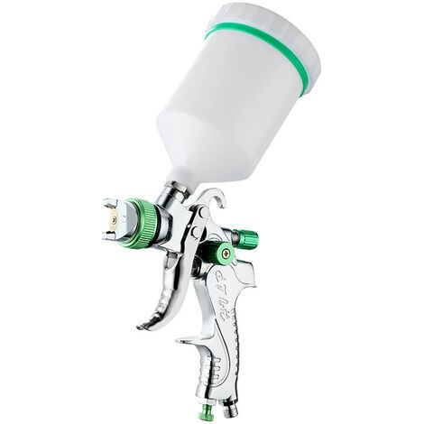 TAISHENGDA-Pistola A Spruzzo Per Vernice Ad Alta Pressione Professionale Kit Pistola A Spruzzo Pneumatica Pistola Per Verniciatura A Gravità Pneumatica Hvlp 600cc 1.4mm Verde (1/5)