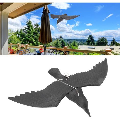 Cuervo decorativo de plástico impermeable para jardín y patio. (1/5)