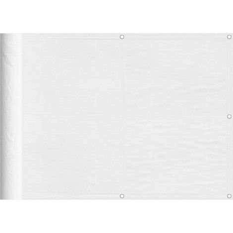 Écran de balcon blanc 75x800 100% polyester oxford (1/5)