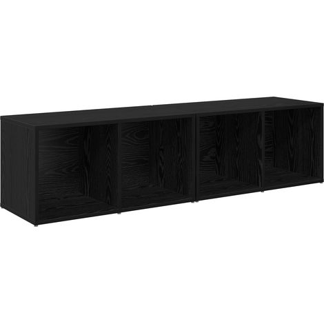 2 pcs Black Oak Engineered wood vidaXL (1/5)