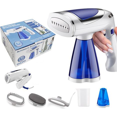 Défroisseur vapeur, chauffage rapide 1600 W, défroisseur pliable et portable, défroissage continu pour tous les tissus en toute sécurité (1/5)