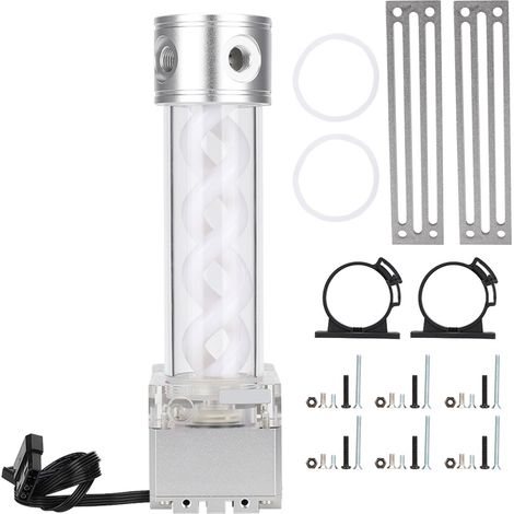 Réservoir de pompe de refroidissement par eau, Anode en aluminium, tête de 4 mètres, accessoires informatiques PUBFS6MB24 (argent) (1/5)