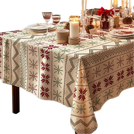 Nappe de Noël pour table 140x180cm