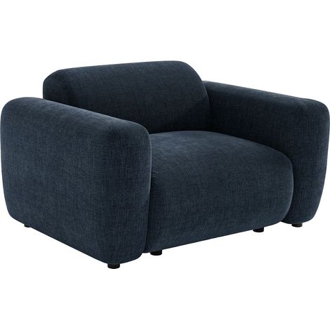 Poltrona in tessuto blu - POGNI di Maison Céphy (1/4)