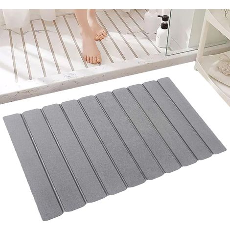 Tapis de douche, Tapis de bain à séchage rapide, Tapis de bain en pierre (1/5)