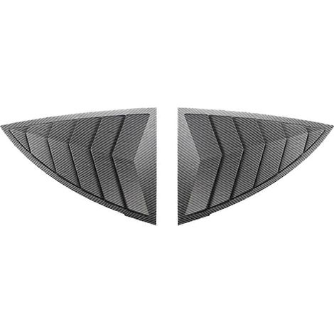 Heckscheiben-Lüftungsgitter für Tesla Model Y, Juniper-Lüftungsgitter, dreieckige Seitenlüftungsblende, Zubehör aus matter Kohlefaser (1/5)