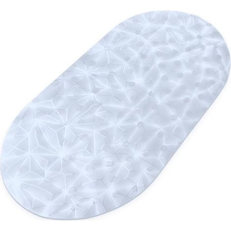 Tapis de Baignoire Antidérapant,Résistant à la moisissure,Très Long,Antibactérien,BPA,sans phtalate de Latex,Lavable en Machine,Idéal pour Les Enfants,40x100cm (Transparent)-Fei Yu (1/5)