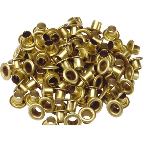 Occhielli ottone Ø 4,5 mm. 100 pz.