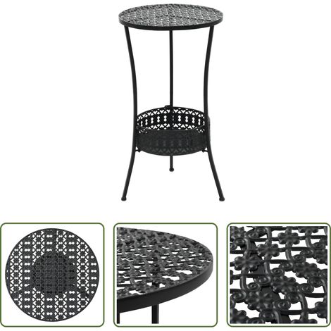Metall -  Bistrotisch Schwarz 40x70cm Metall (1/5)