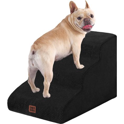 3 Step Stairs for Cats Dogs Non-Slip Foam (1/5)