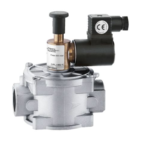 Électrovanne de gaz normalement ouverte, avec réarmement manuel. Connexion Rp 2 "F Caleffi 839009 2"F
